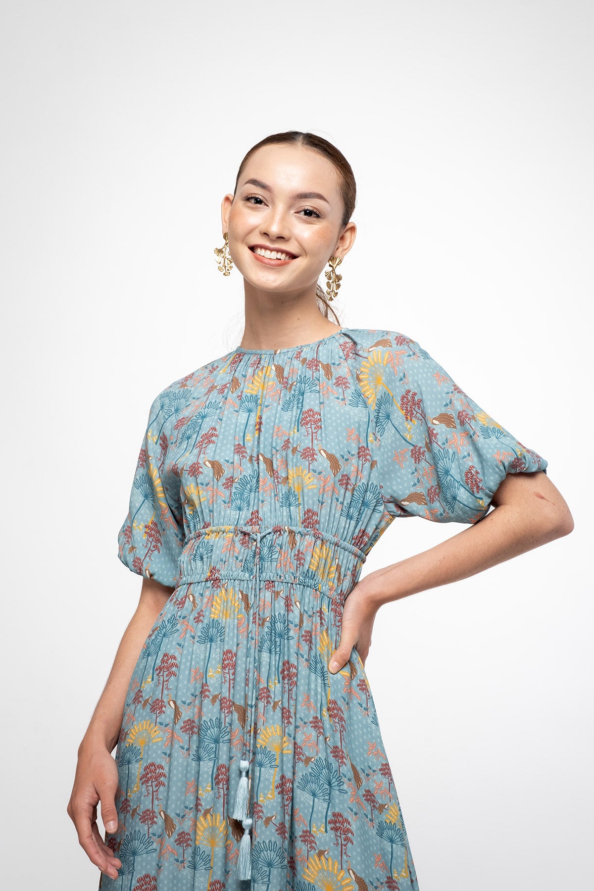 RANCA Dress in Blue Kuau