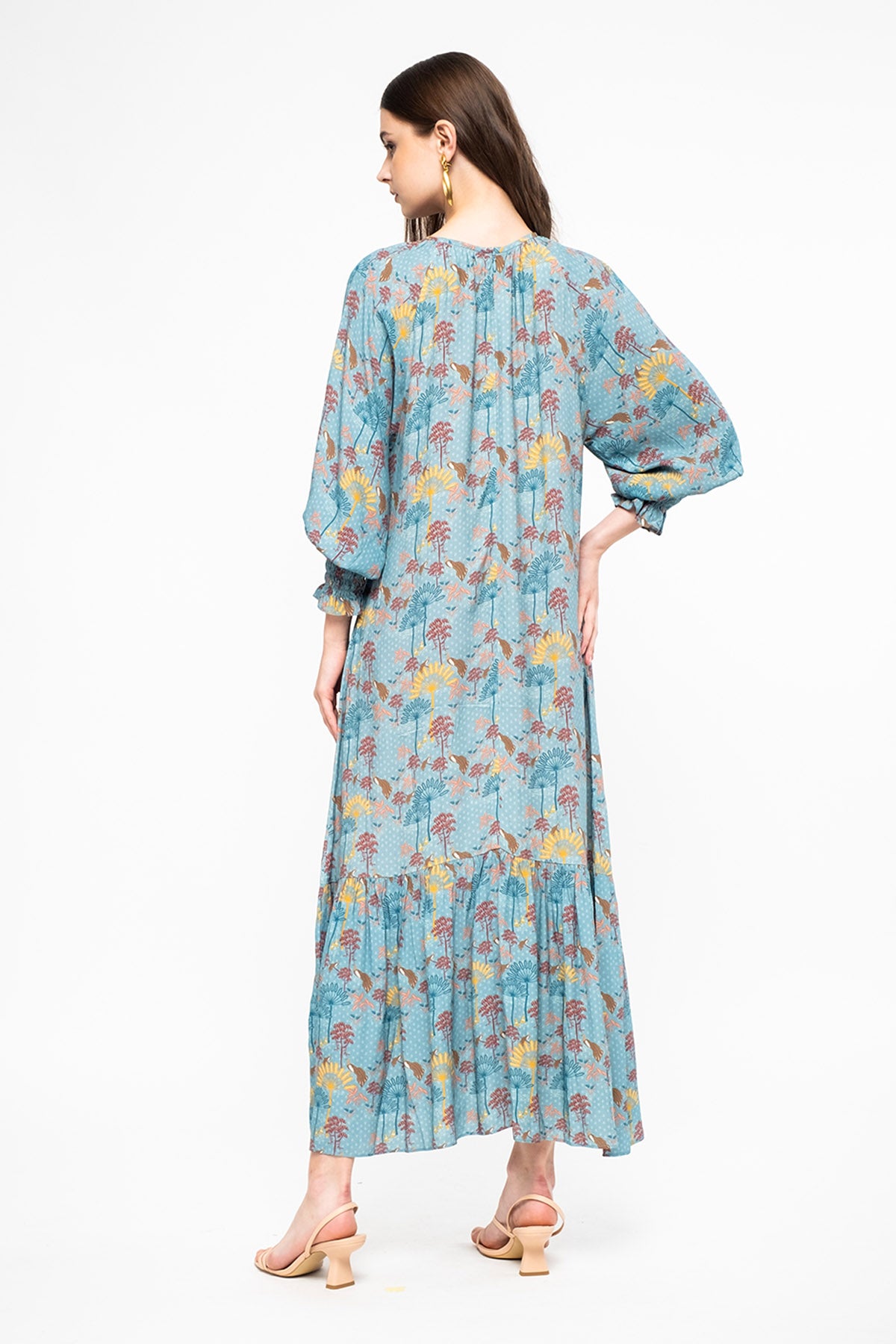 EILA Dress in Blue Kuau
