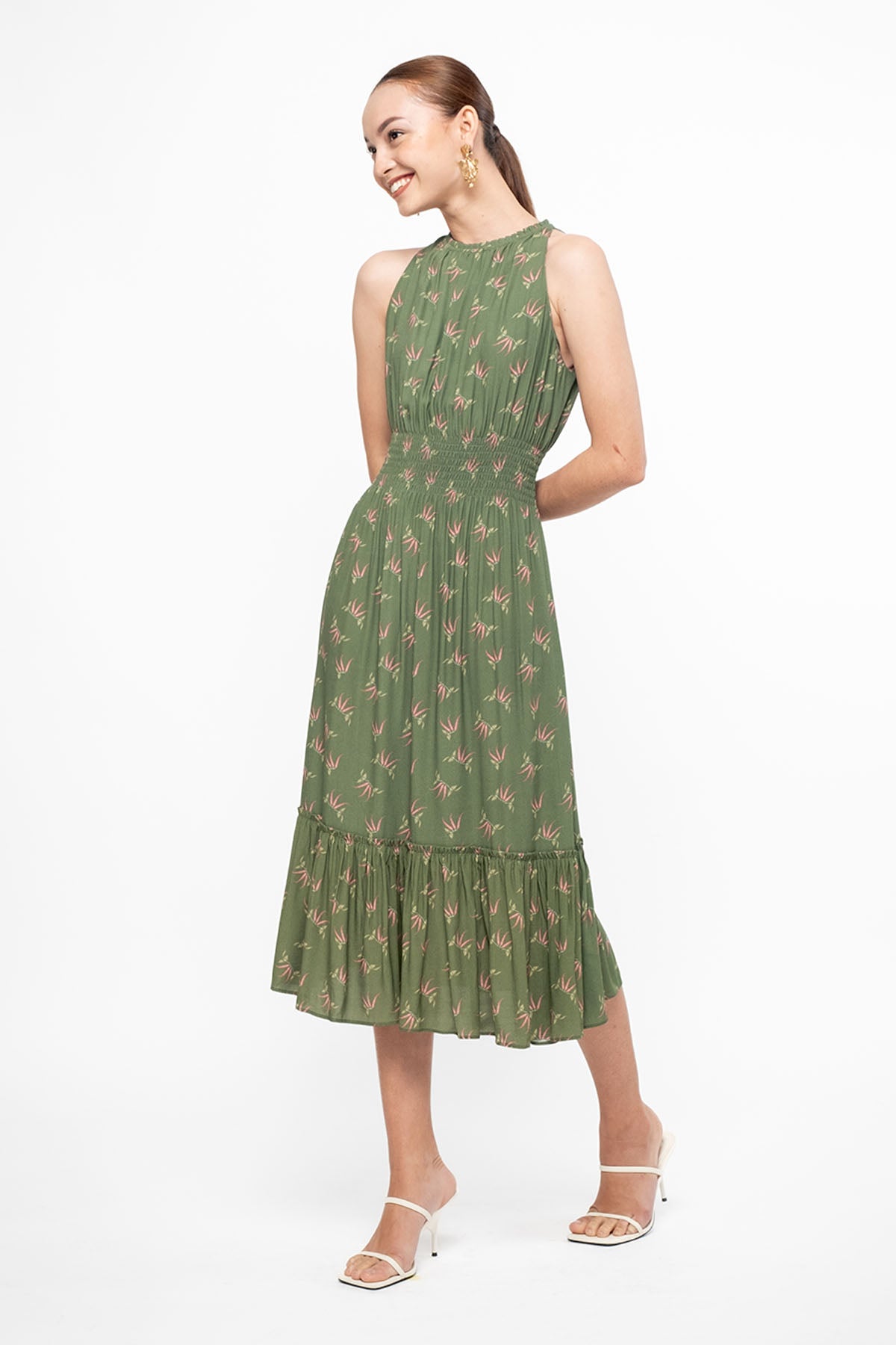 ASA Dress in Green Cabe