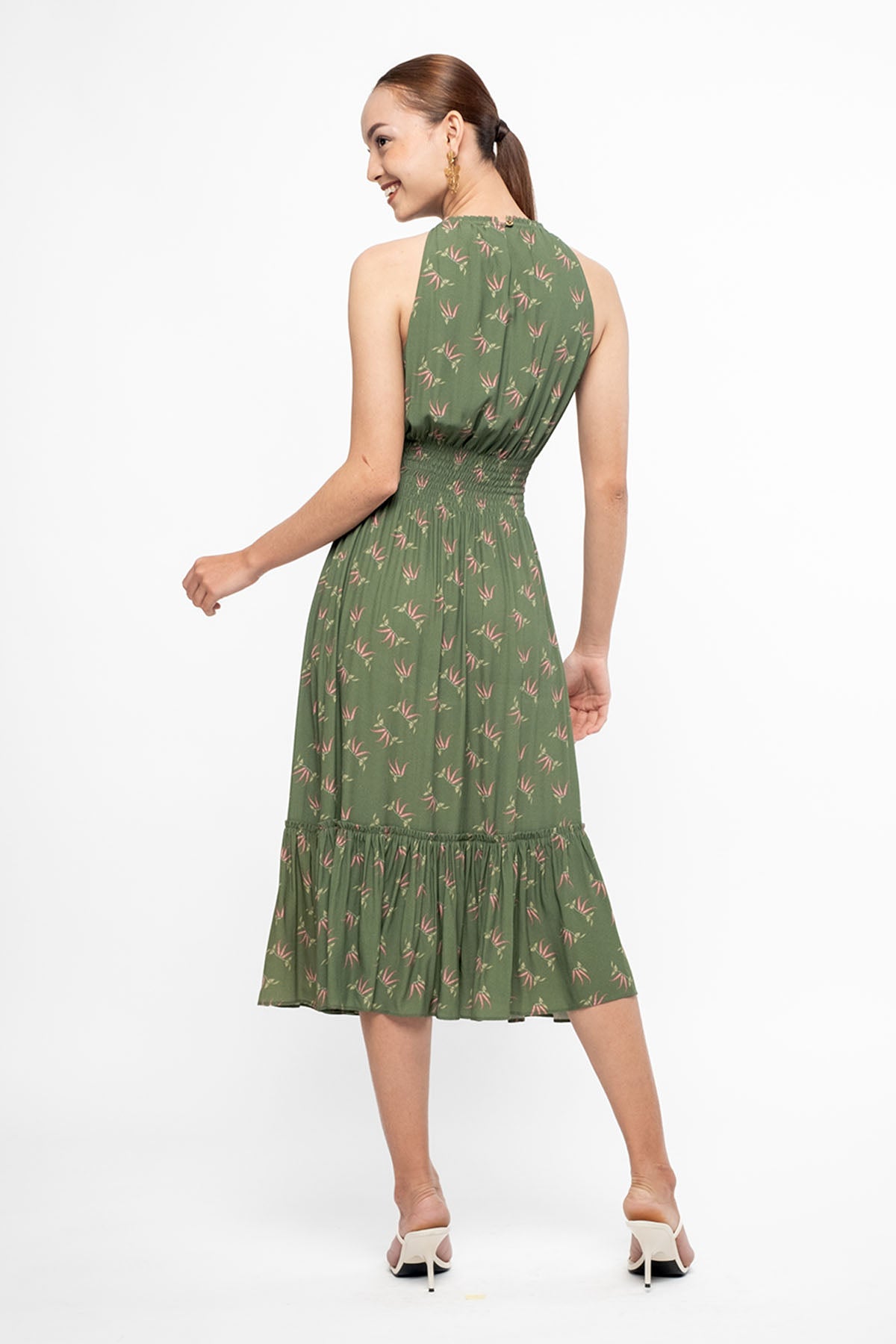 ASA Dress in Green Cabe