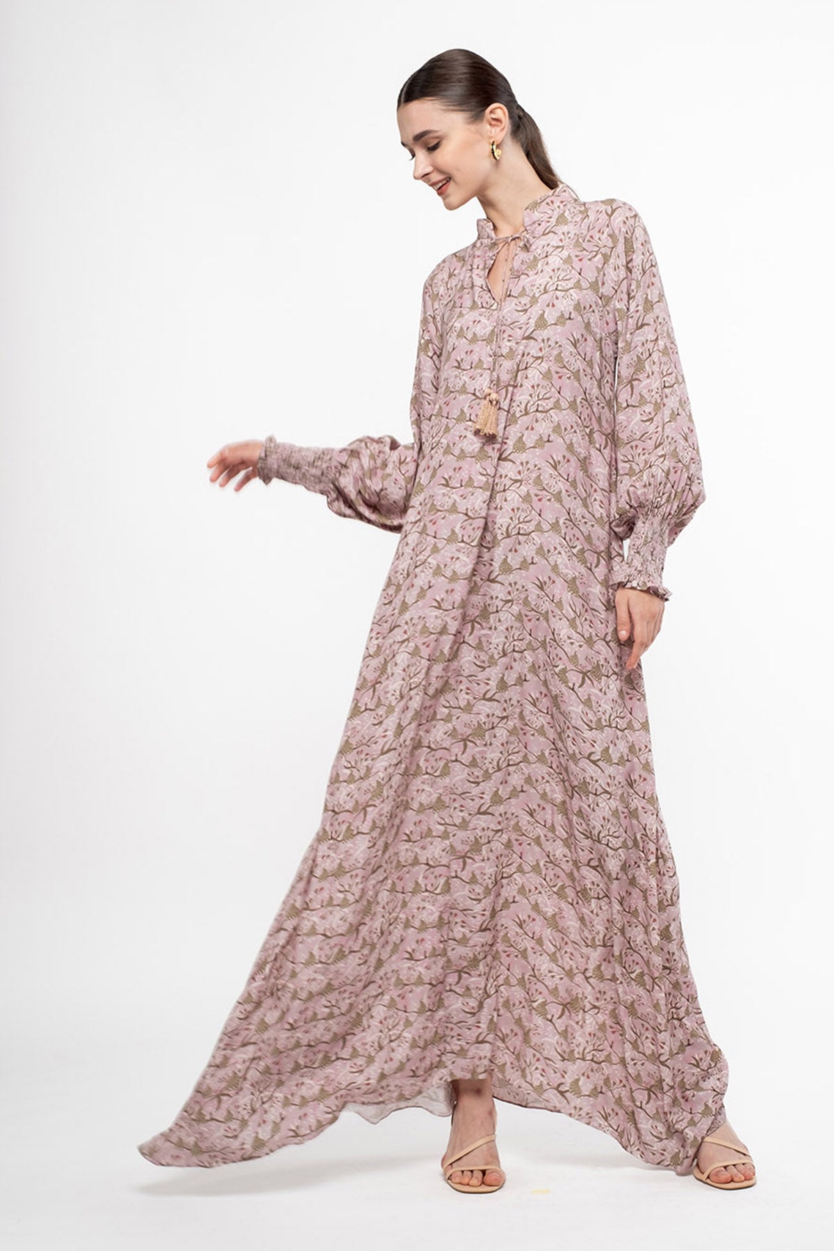MAYLA Dress in Pink Bird