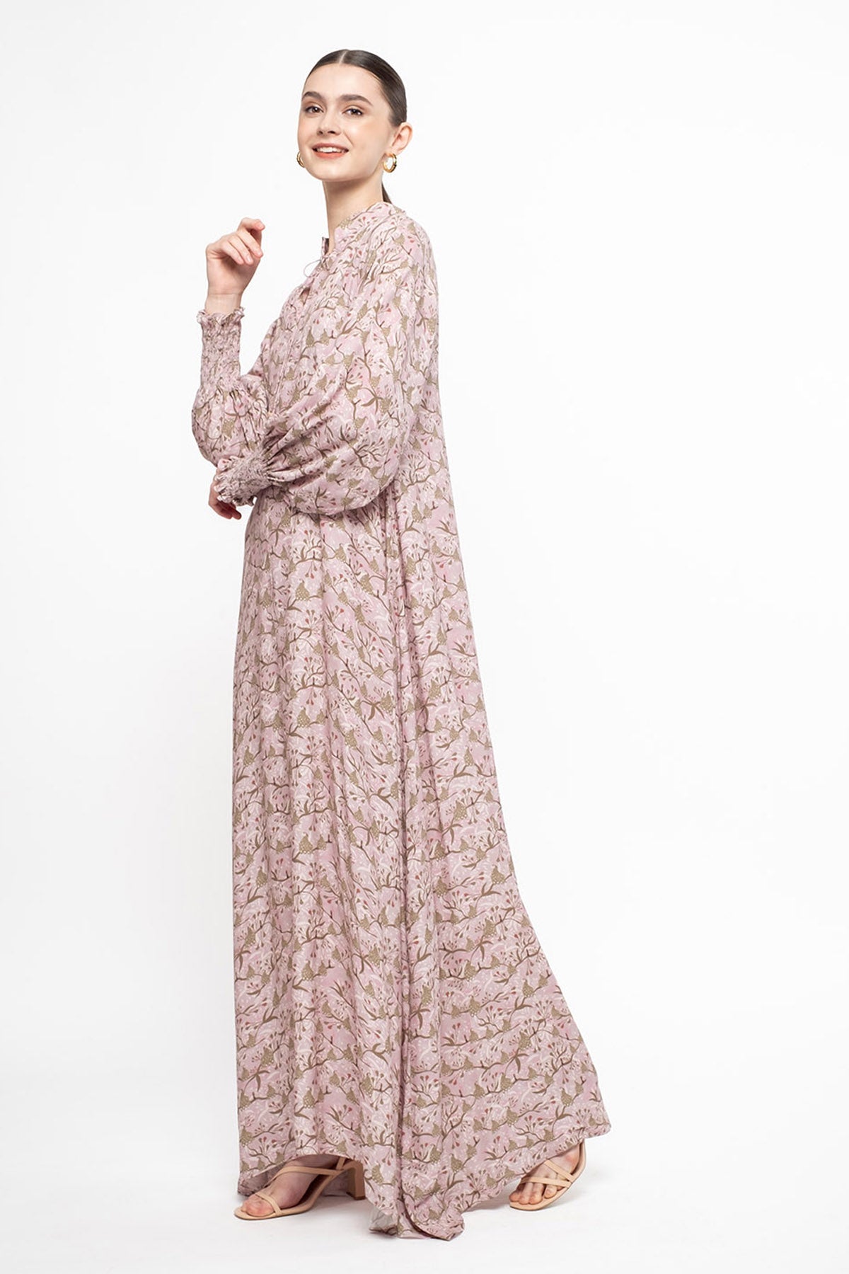 MAYLA Dress in Pink Bird
