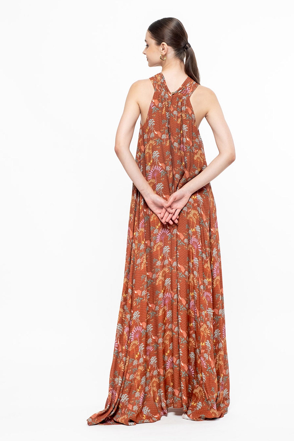 RAJANI Dress in Terracotta Kuau