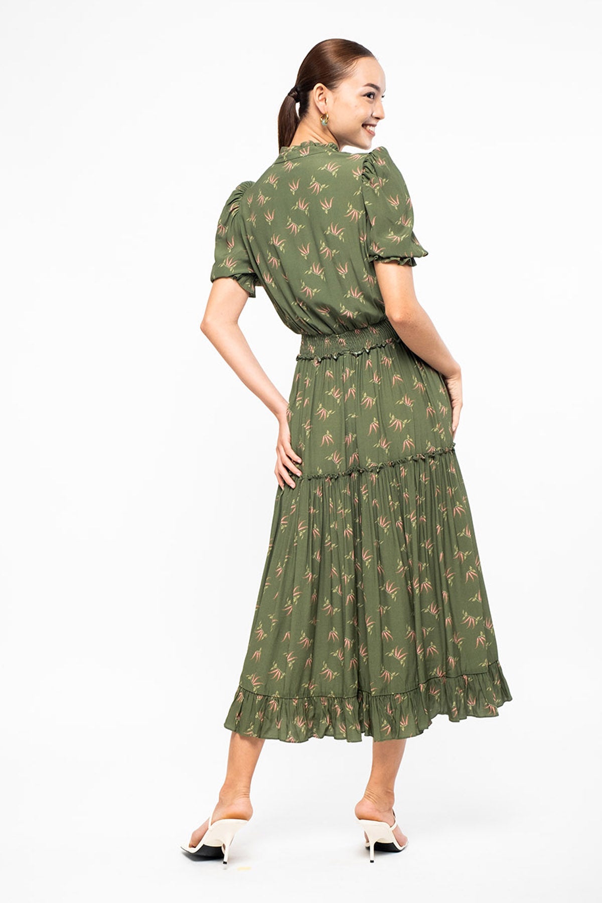 ILIA Dress in Green Cabe