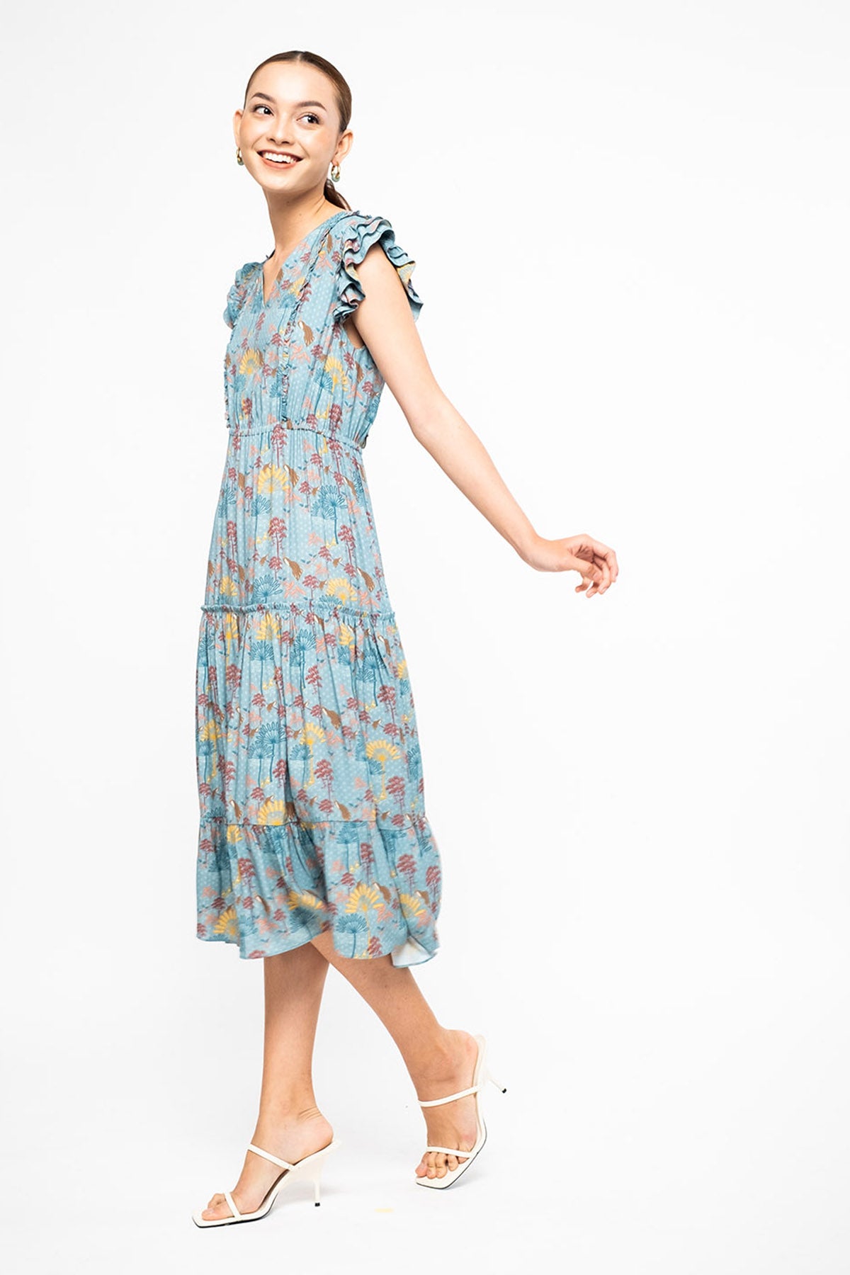 HAIRA Dress in Blue Kuau