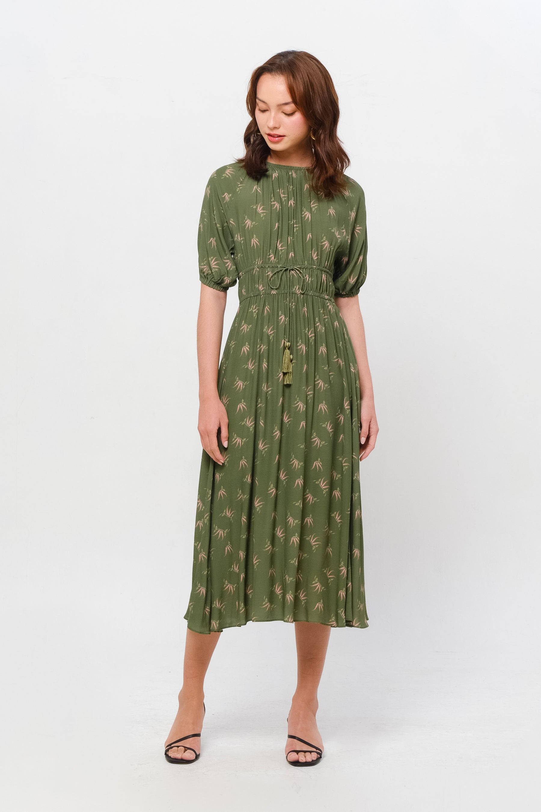 RANCA Dress in Green Cabe