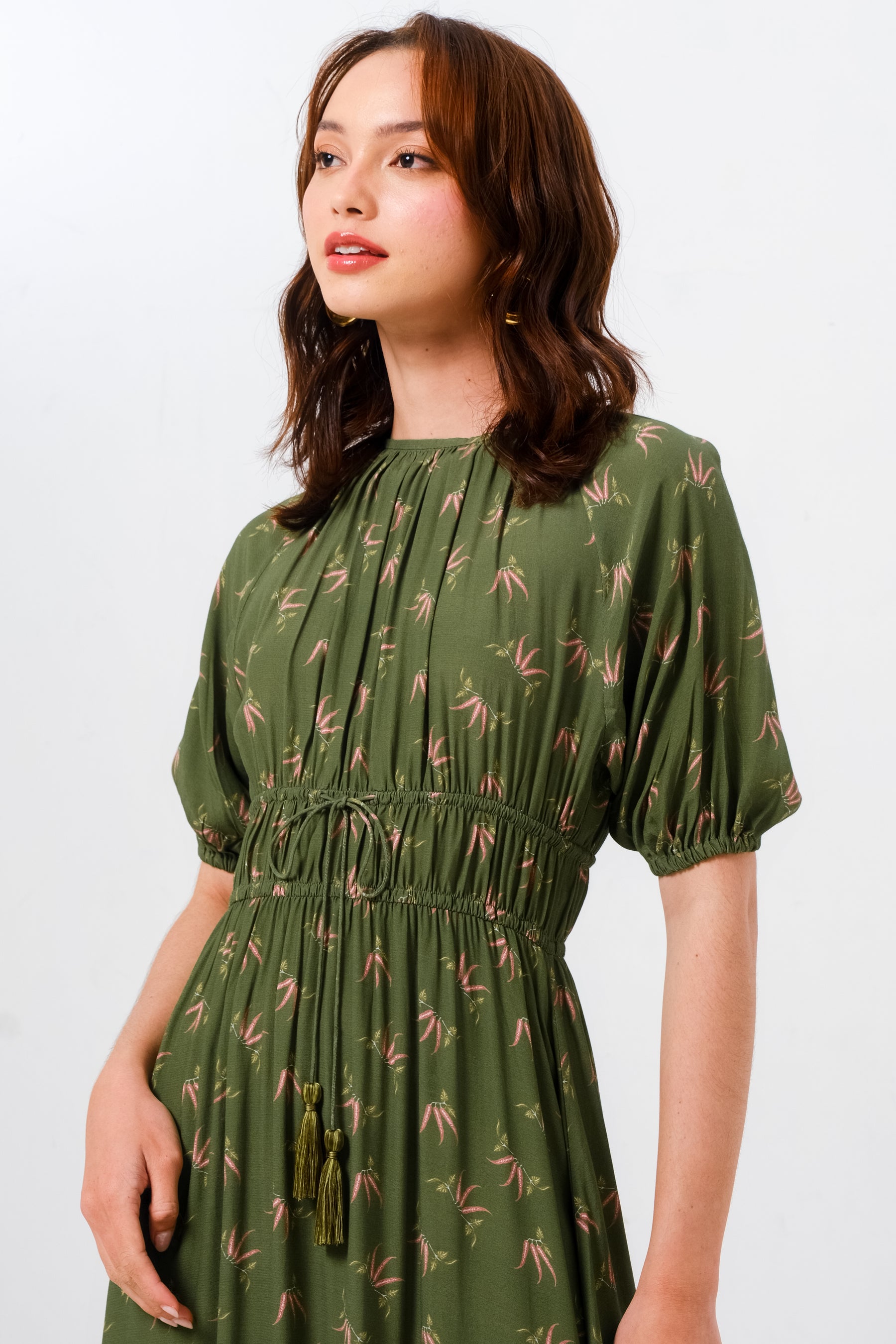 RANCA Dress in Green Cabe