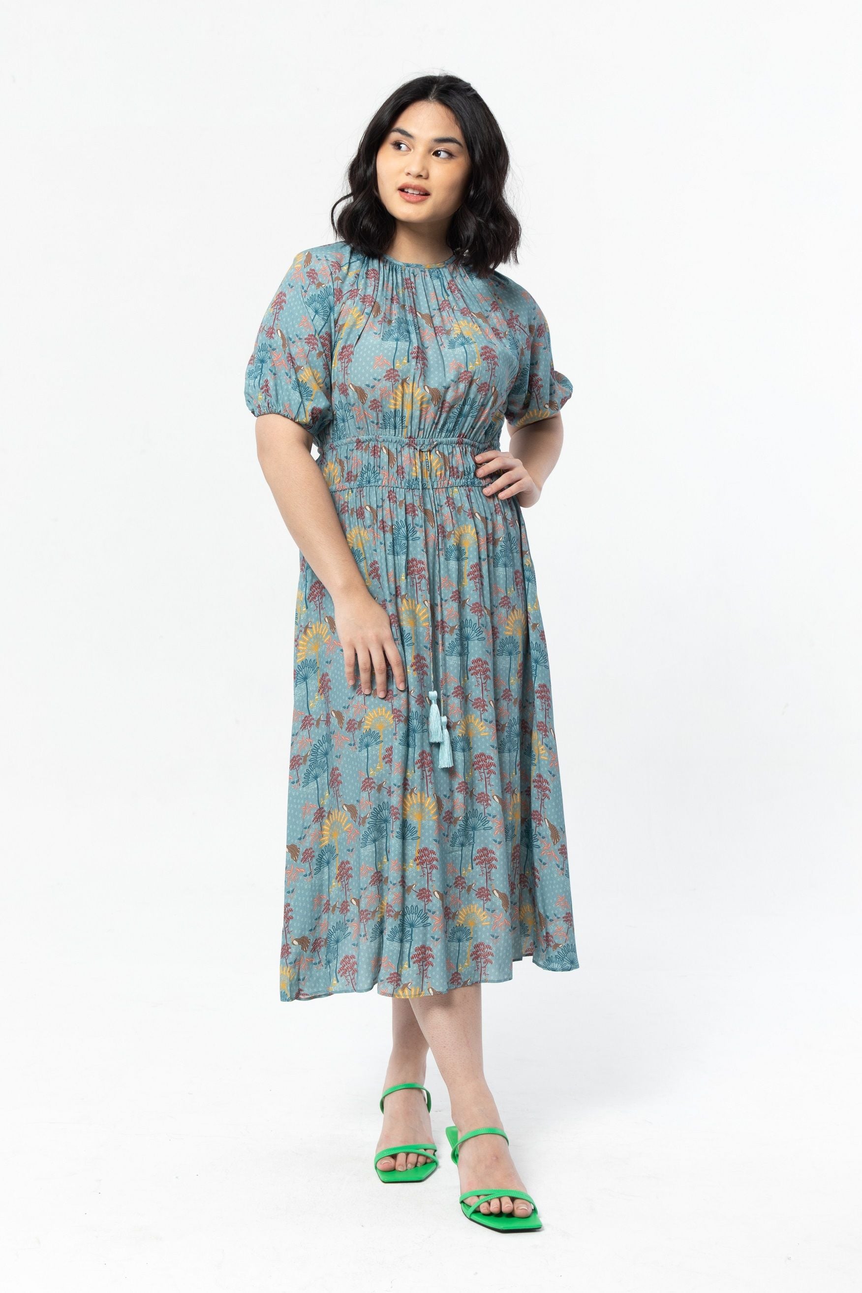 RANCA Dress in Blue Kuau