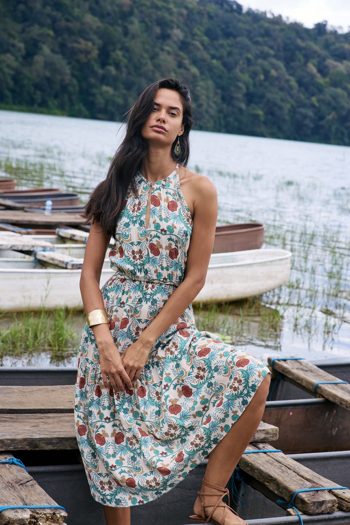 JOSIE Dress in Beige Delima