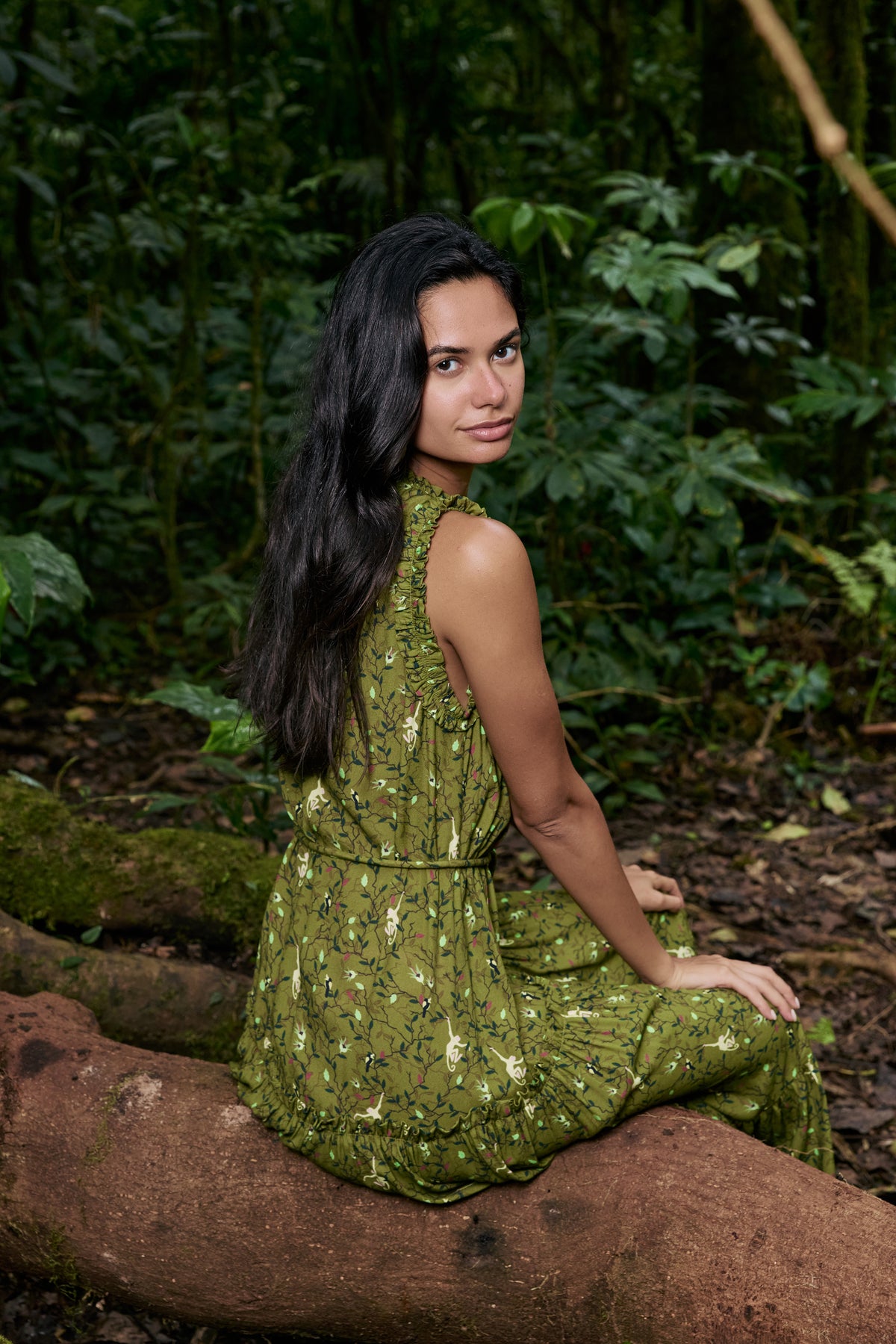 RORY Dress in Green Macca