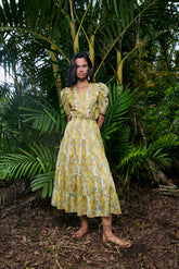 POPPY Skirt in Yellow Jalapa