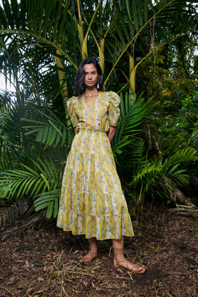POPPY Skirt in Yellow Jalapa