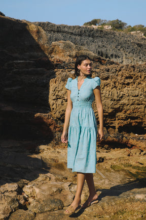 KIRA Dress in Blue Lada