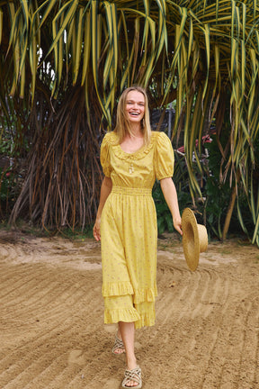 PAULITA Dress in Yellow Canang