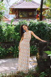 PAOLA Dress in Beige Marigold