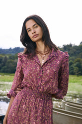 AMAL Top in Maroon Macca