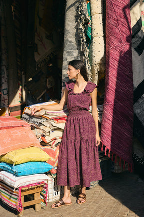 BUNDLING: Sevy Top in Purple Krisan and Riona Skirt Purple Krisan