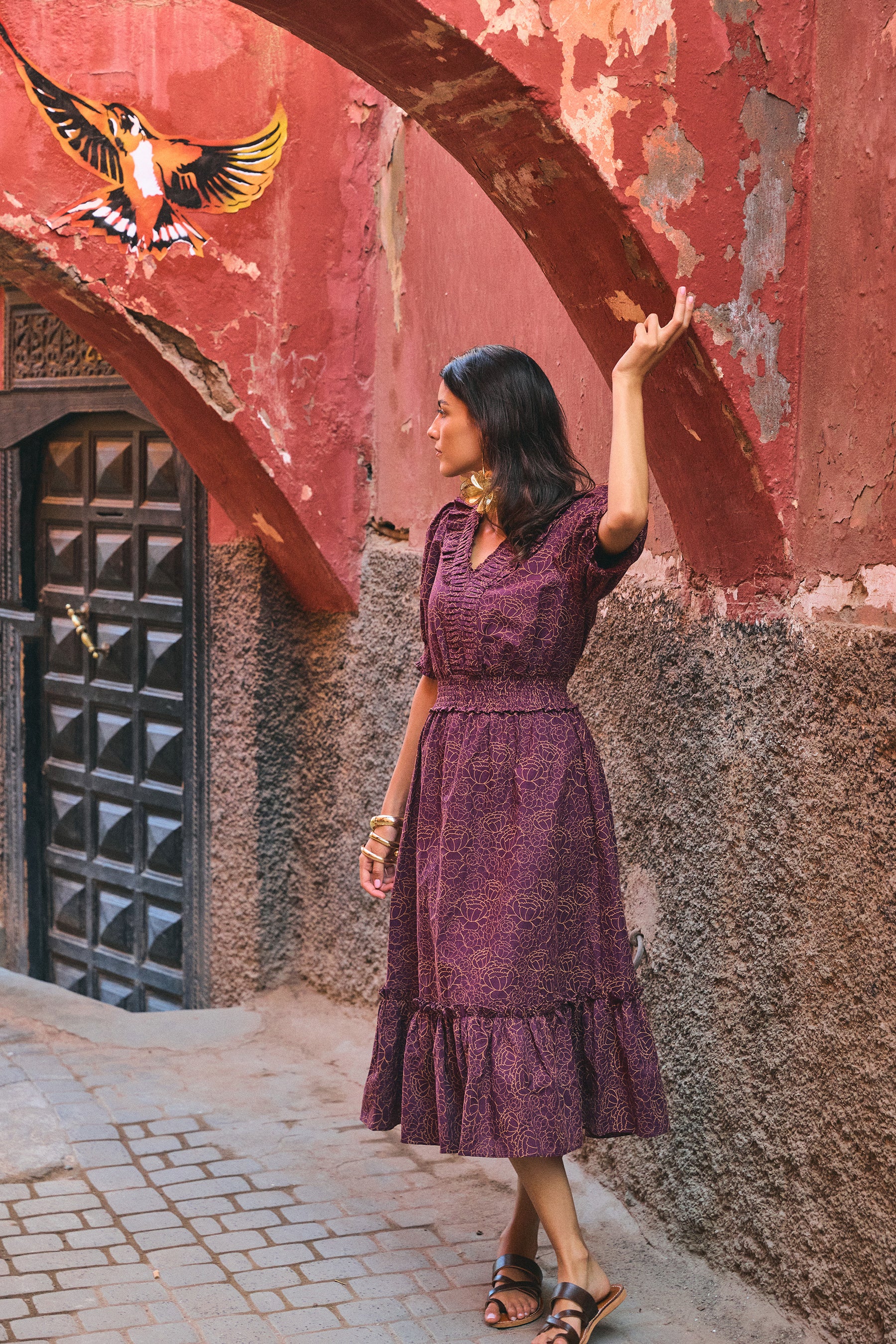 ZIVA Dress in Purple Krisan