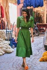 PIPER Dress in Green Sulam