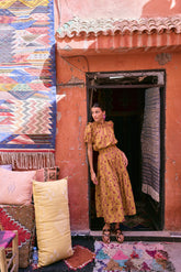 RIONA Skirt in Gold Lamia