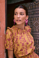 SAIA Top in Gold Lamia