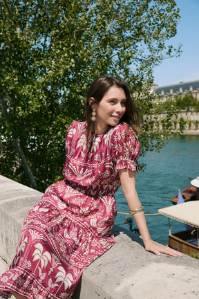 ELOISE Dress in Red Colada