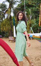 AGATHA Dress in Green Canang