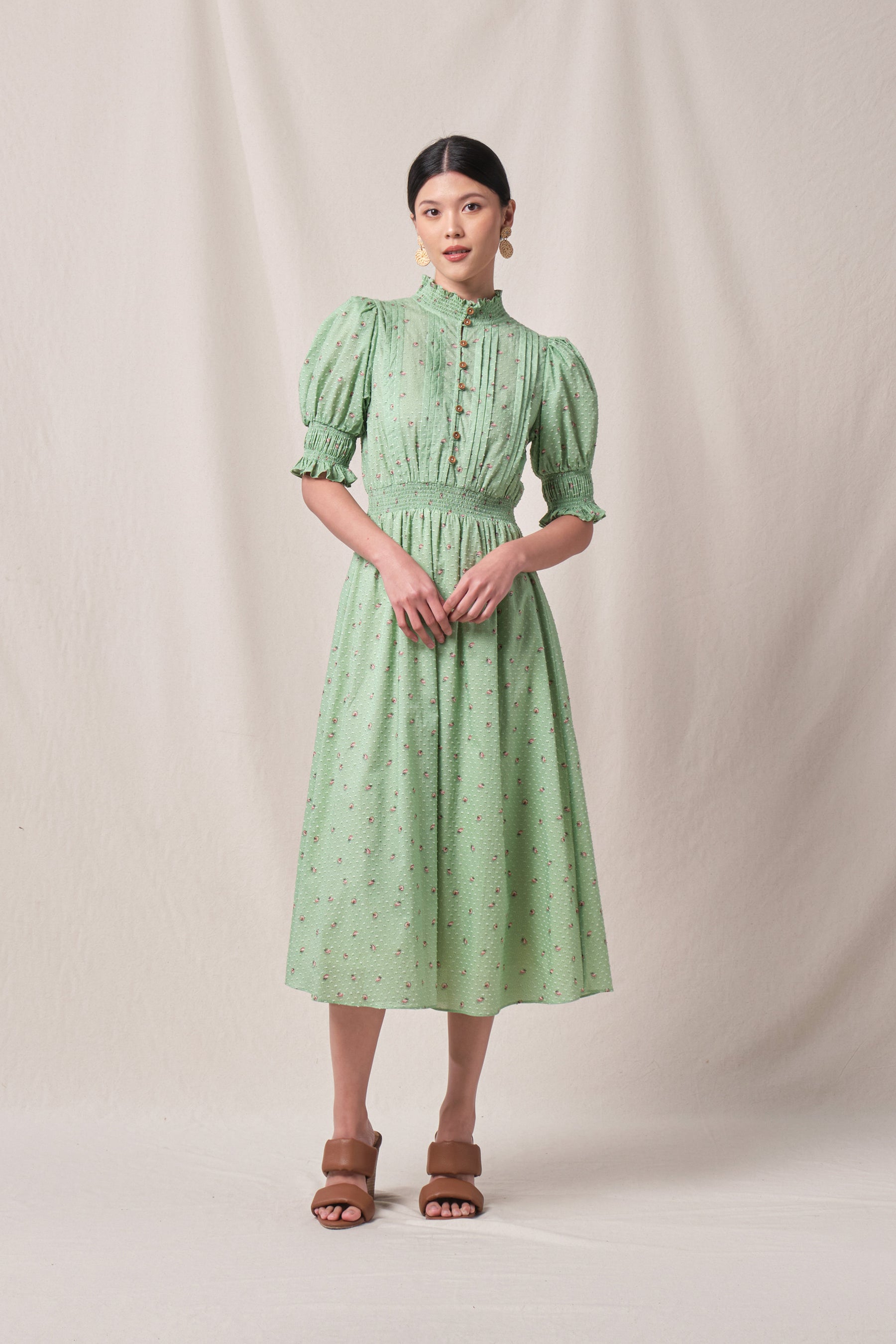 AGATHA Dress in Green Canang