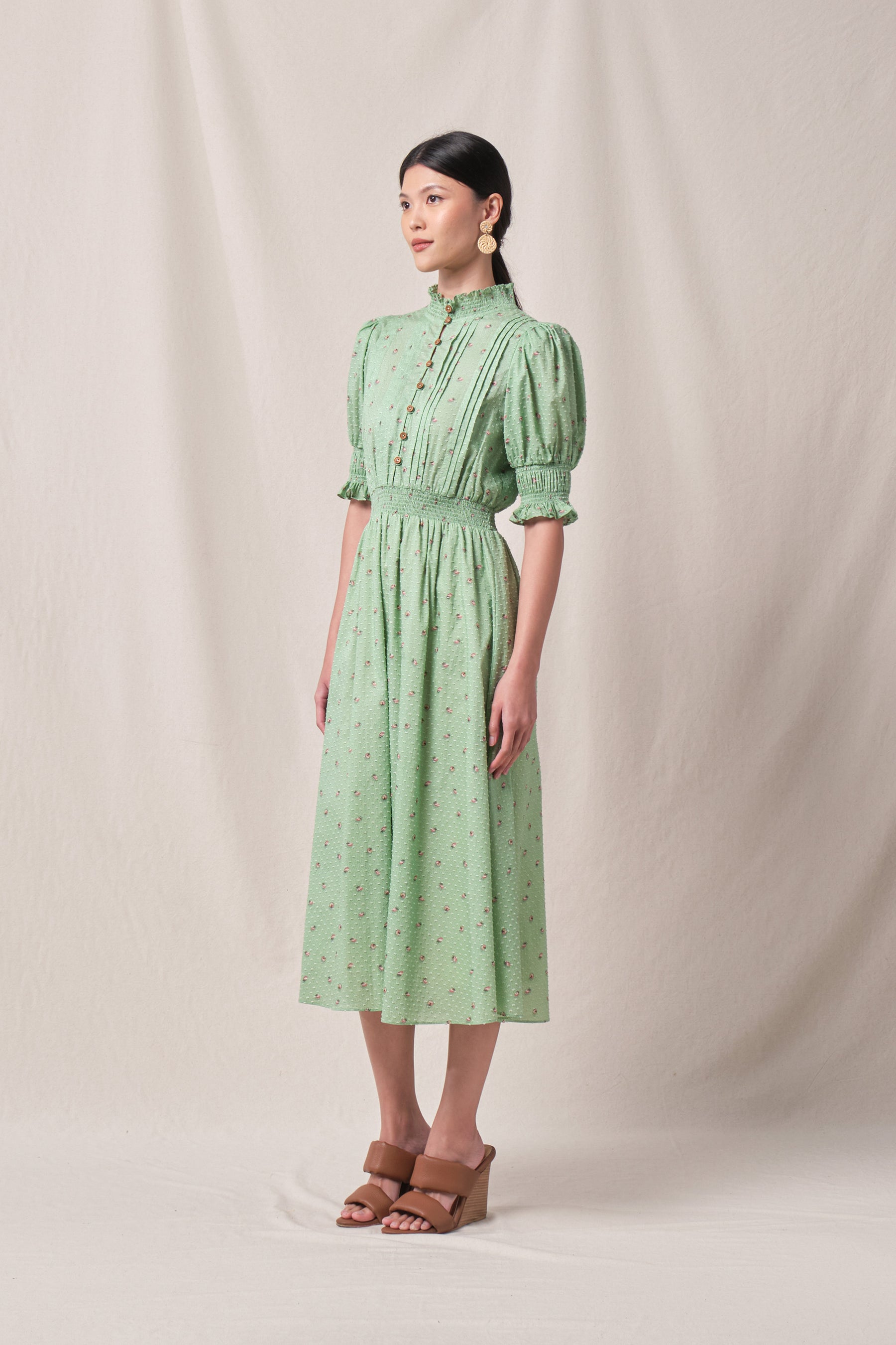 AGATHA Dress in Green Canang