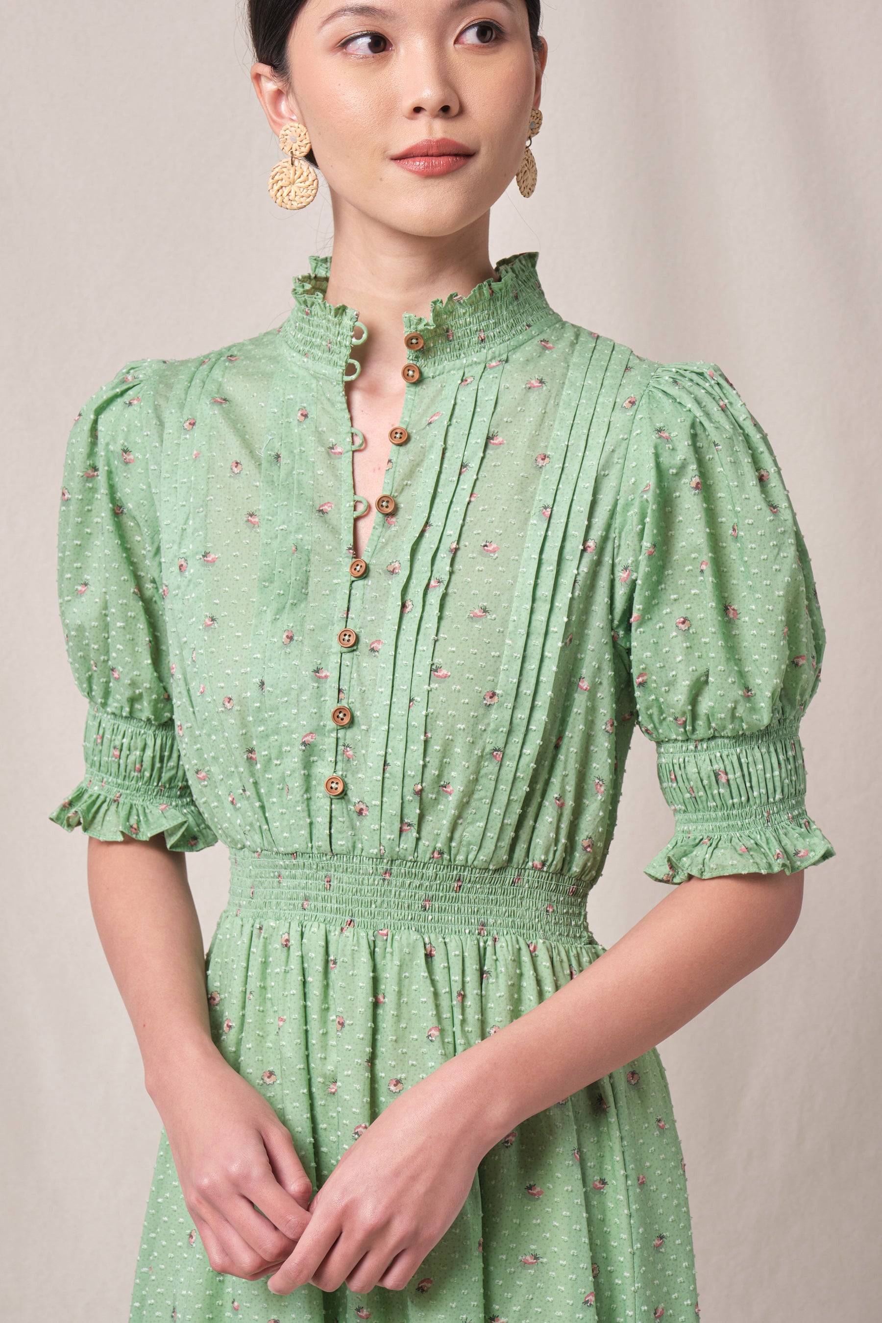 AGATHA Dress in Green Canang
