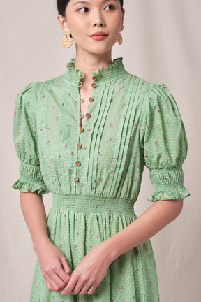 AGATHA Dress in Green Canang