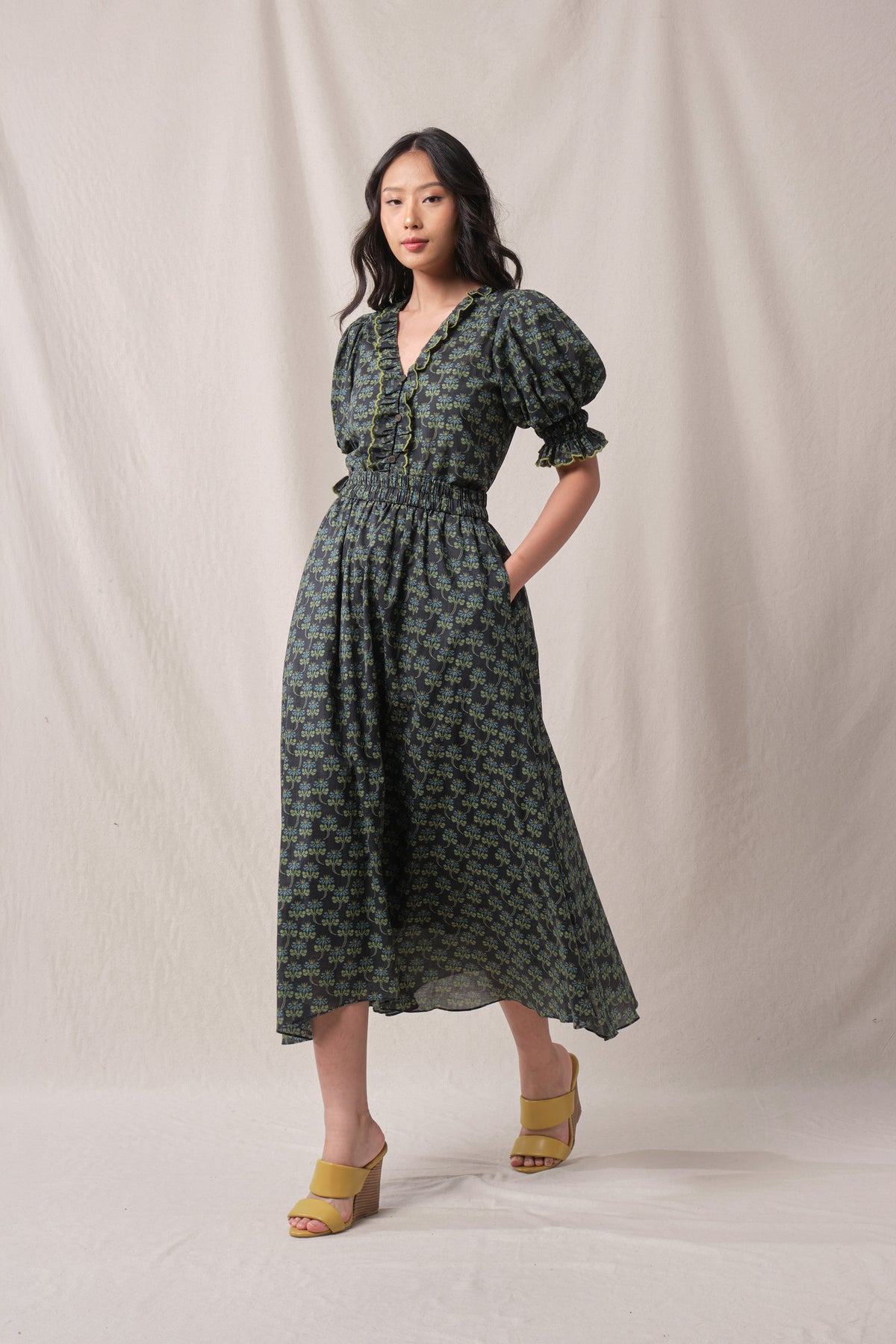 BUNDLING: Agnes Top in Black Melati and Blake Skirt in Black Melati