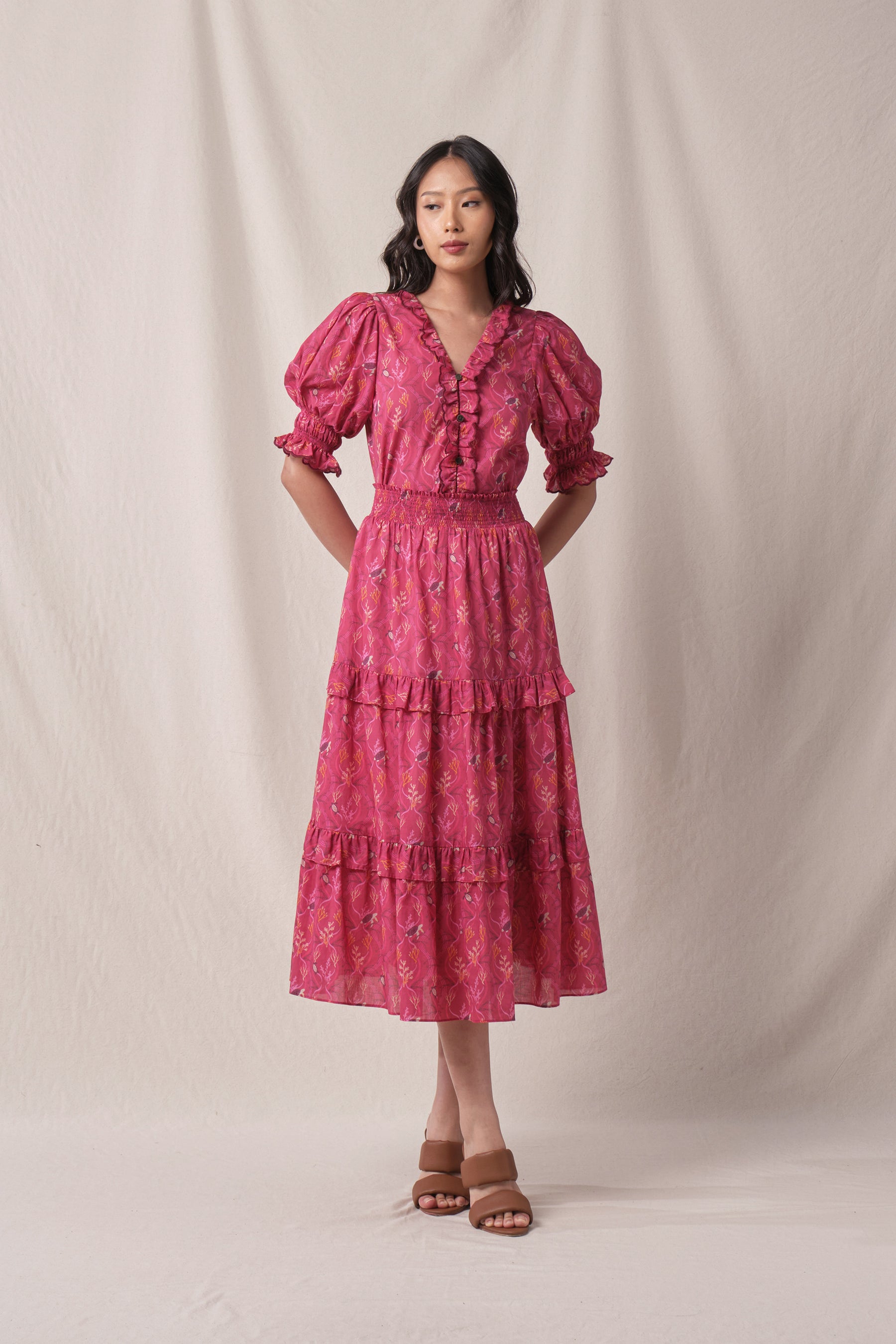 AGNES Top in Fuschia Penyu