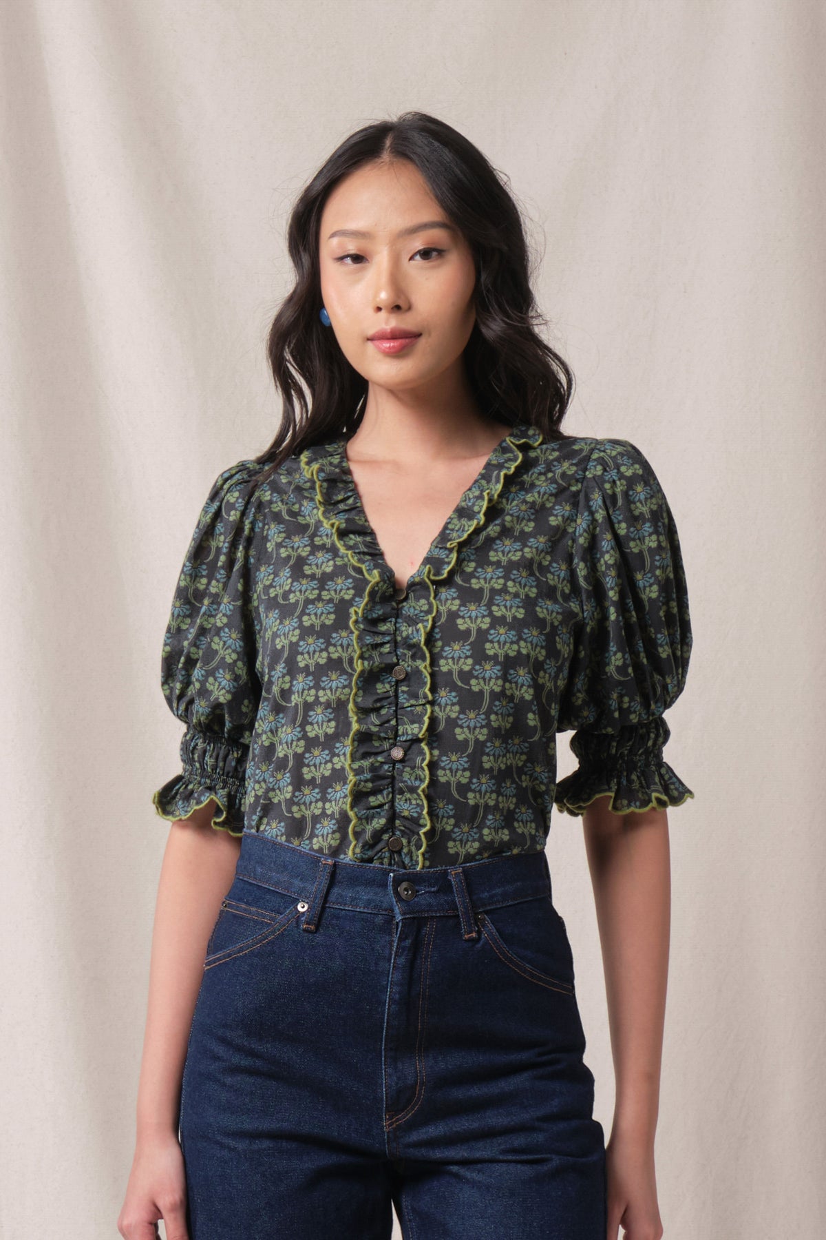 BUNDLING: Agnes Top in Black Melati and Blake Skirt in Black Melati