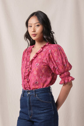 AGNES Top in Fuschia Penyu
