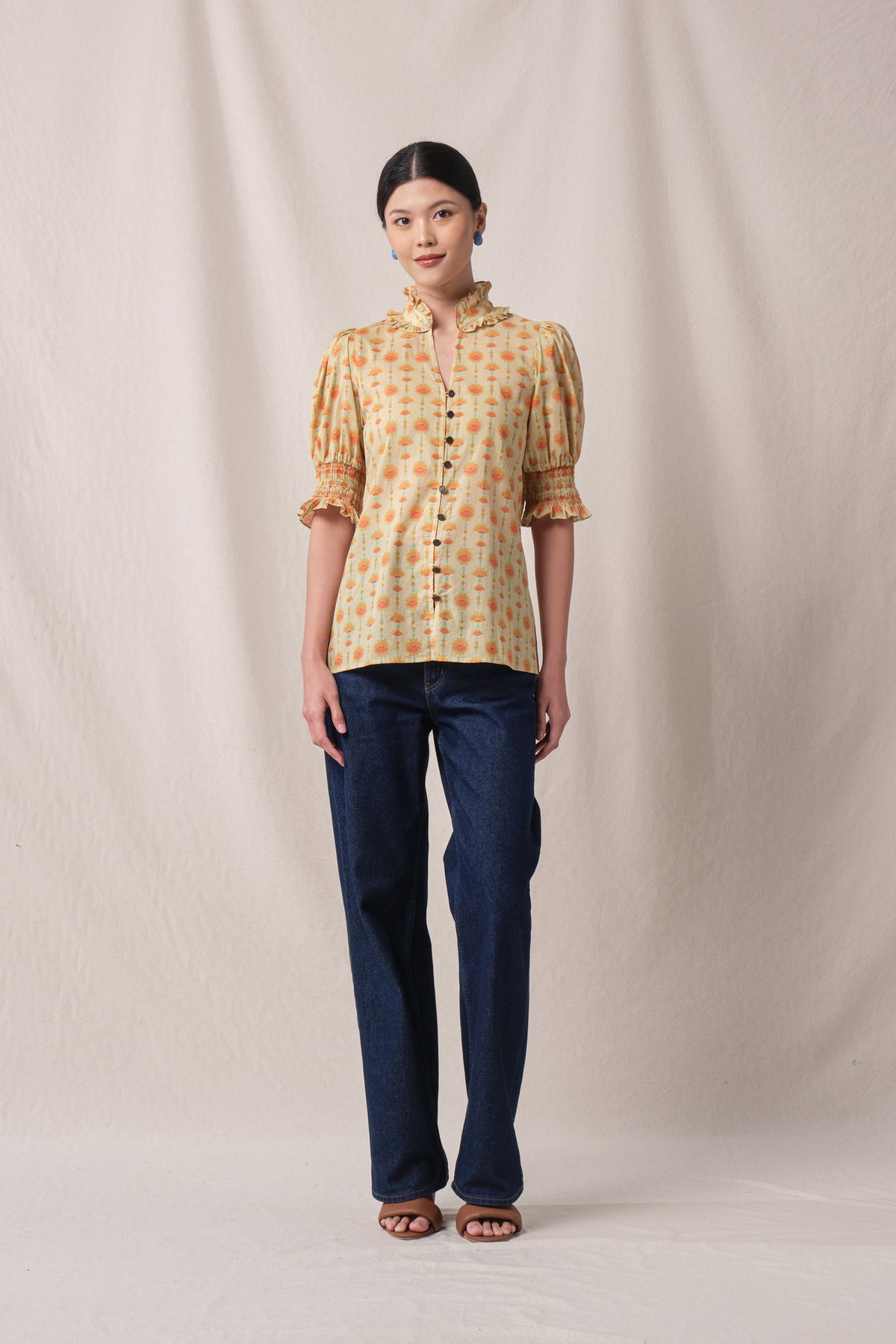 ALEX Top in Beige Penjor