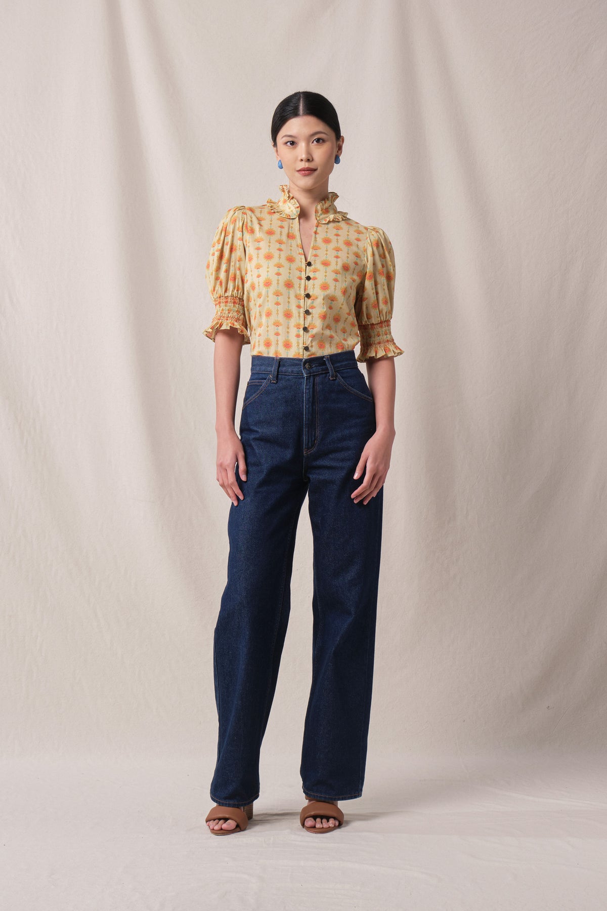 ALEX Top in Beige Penjor