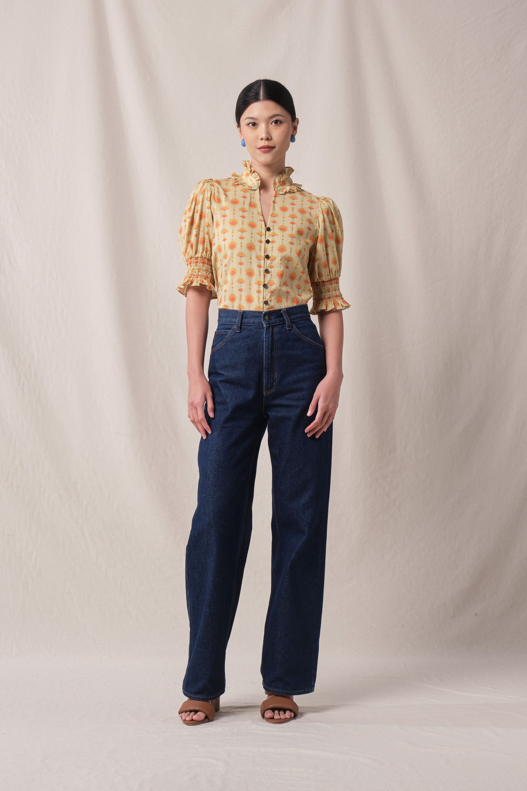 ALEX Top in Beige Penjor