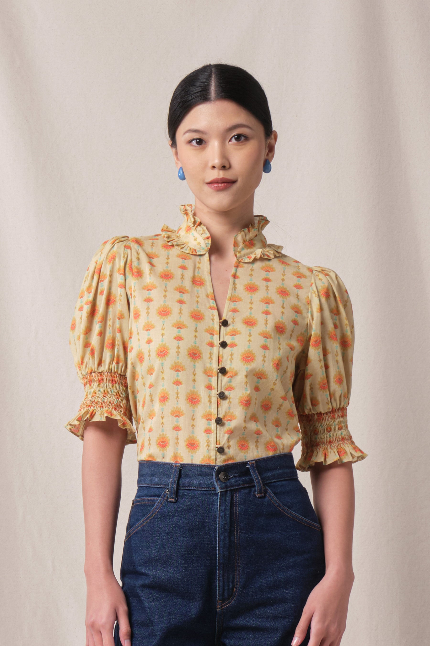 ALEX Top in Beige Penjor