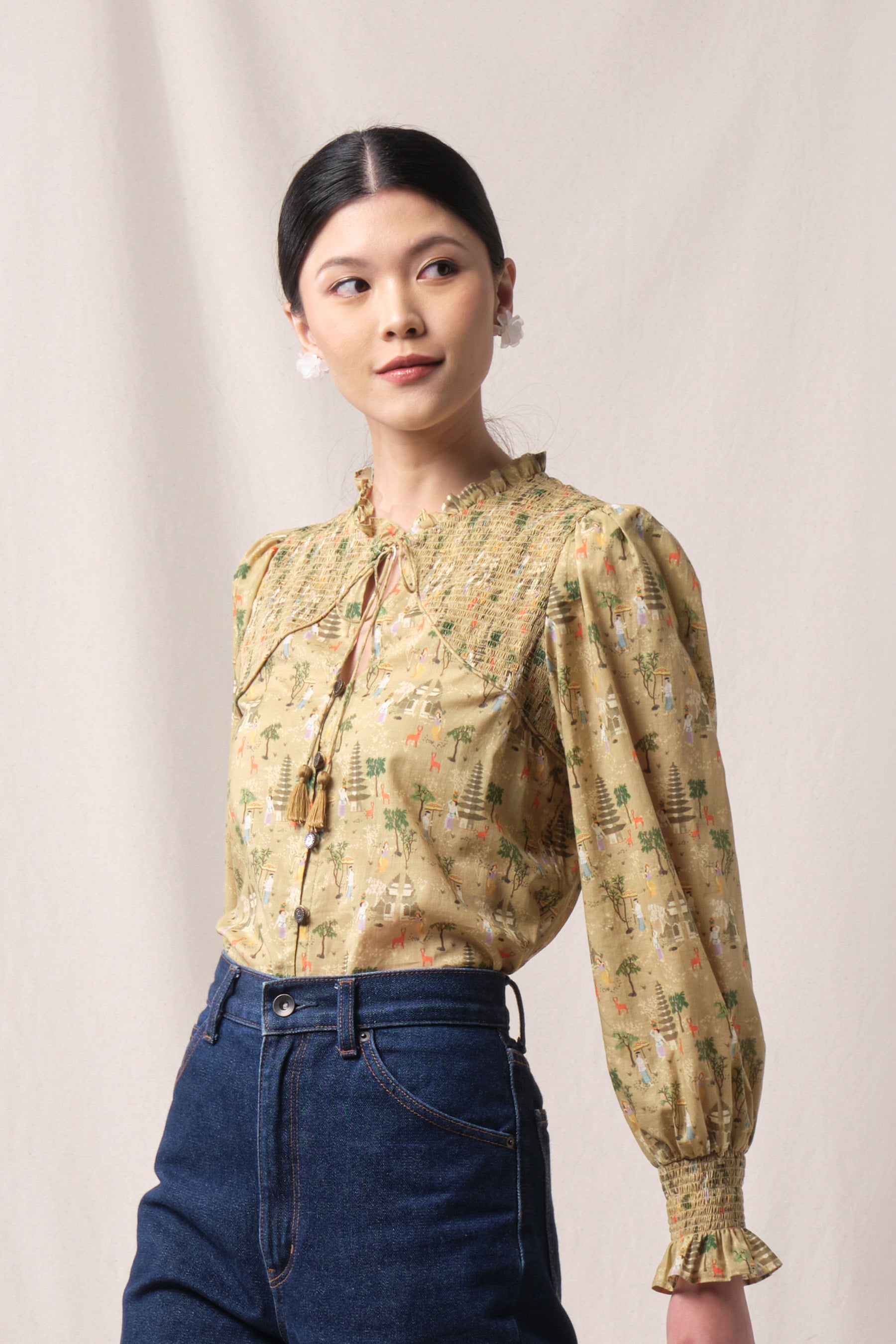 ALMA Top in Beige Pura