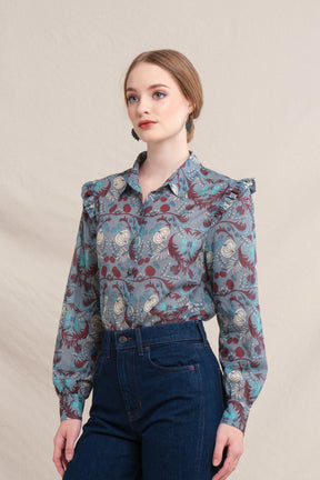 AMAL Top in Gray Delima