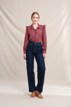 AMAL Top in Maroon Macca