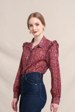 AMAL Top in Maroon Macca