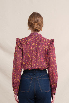AMAL Top in Maroon Macca