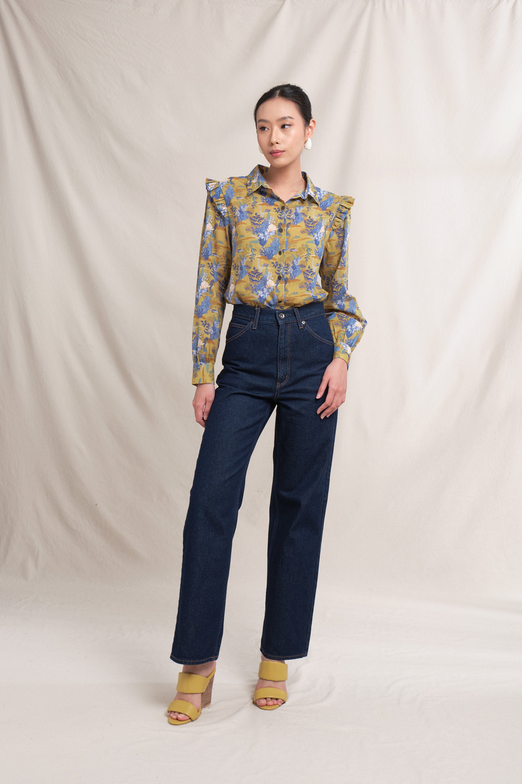 AMAL Top in Mustard Bunaken