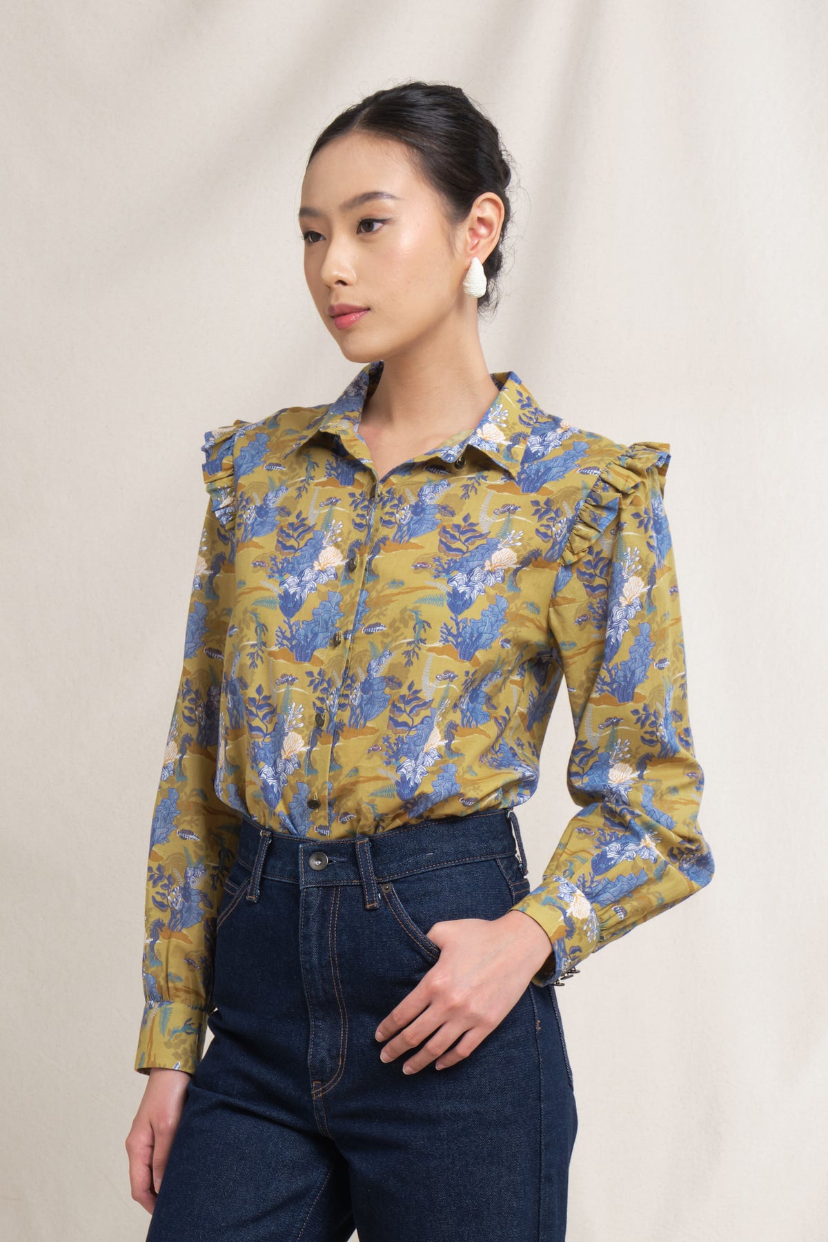 AMAL Top in Mustard Bunaken