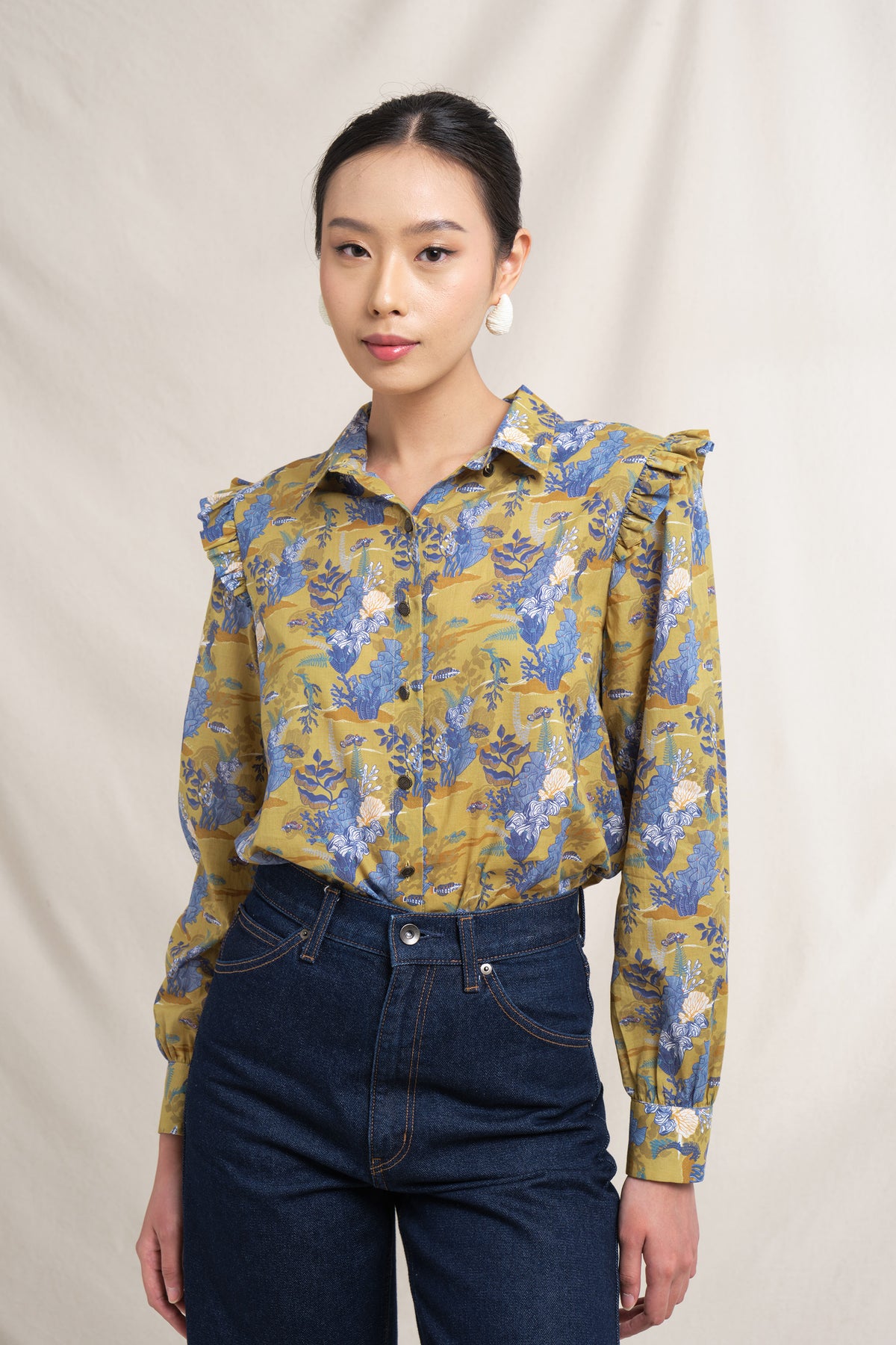 AMAL Top in Mustard Bunaken