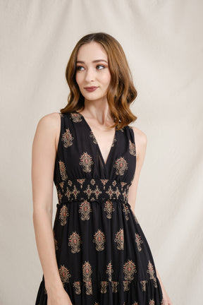 AMANI Dress in Black Mamuli