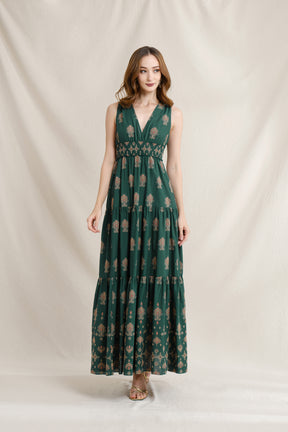 AMANI Dress in Green Mamuli