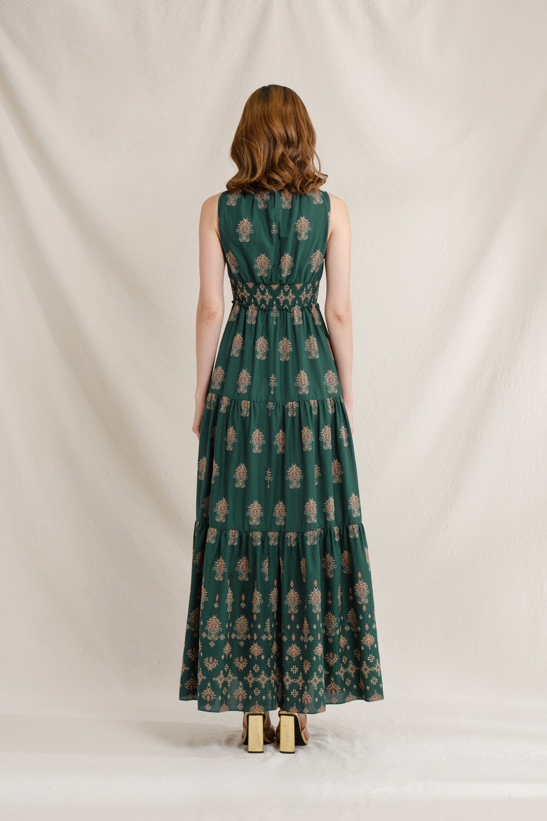 AMANI Dress in Green Mamuli